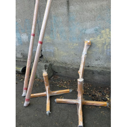 Волейбольные стойки со стаканами для пляжного волейбола