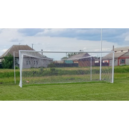 Ворота алюминиевые 7.32х2.44 м, профиль 100 мм, футбольные (разборные)