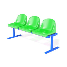 Скамейка для запасных игроков 3 места (Многоместные секции)
