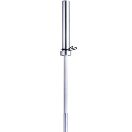 Гриф для штанги (d = 50 мм) 180 см хромированный с замком-пружиной