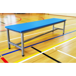 Скамейка для раздевалок без спинки "кушетка" мягкая 1,0м